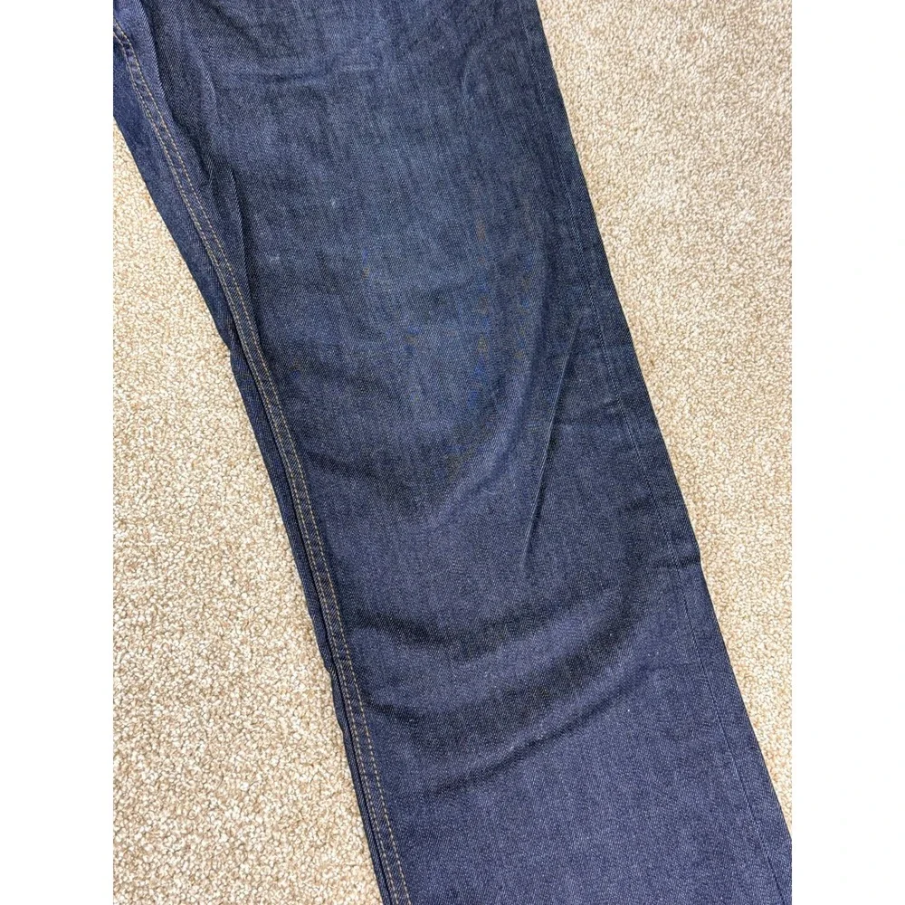 Banana Republic Mens Straight Leg Dark Indigo Wash Stretch‎ Jeans 34W 30L 34x30